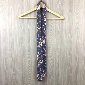 Skinny Floral Necktie